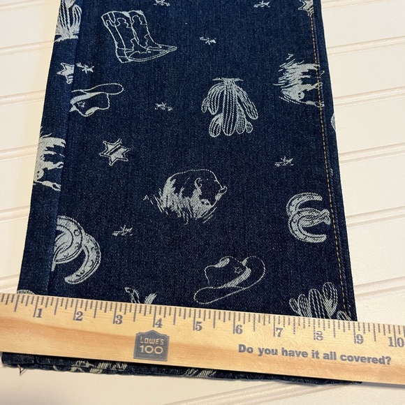 🤠✨ Callie 1850 Western Print Jeans – Size 3 NWT, Wide Leg✨🤠 - Picture 4 of 7